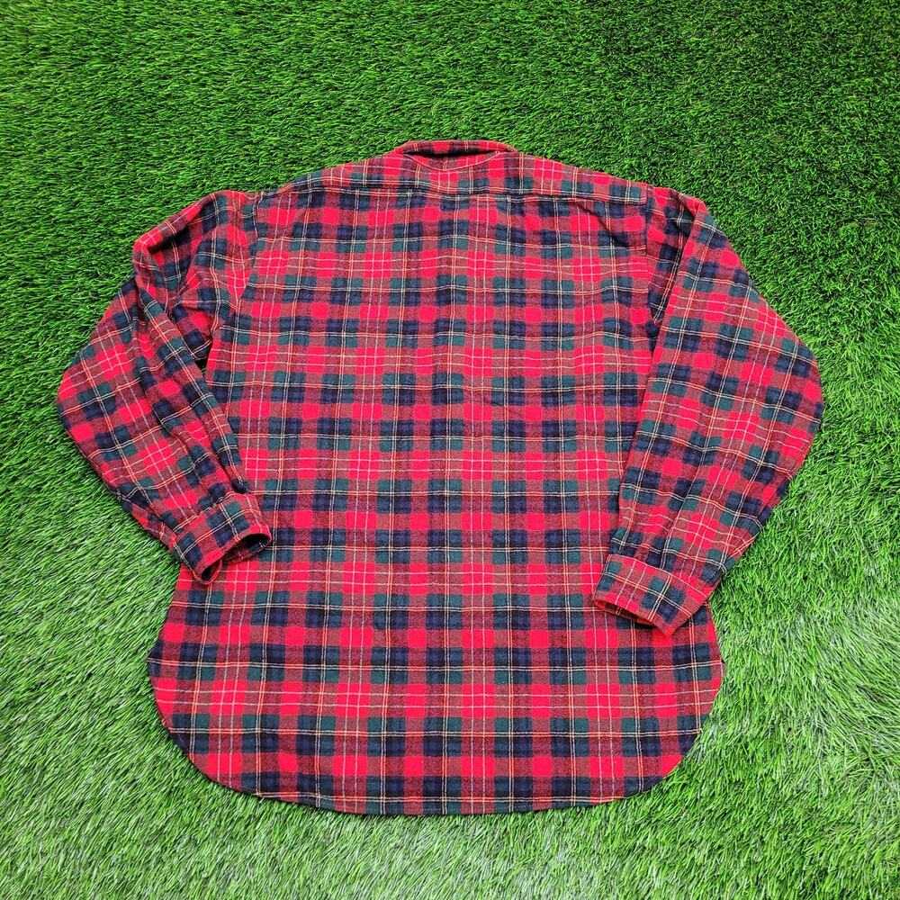 Vintage Pendleton Flannel Plaid Button Shirt Larg… - image 2